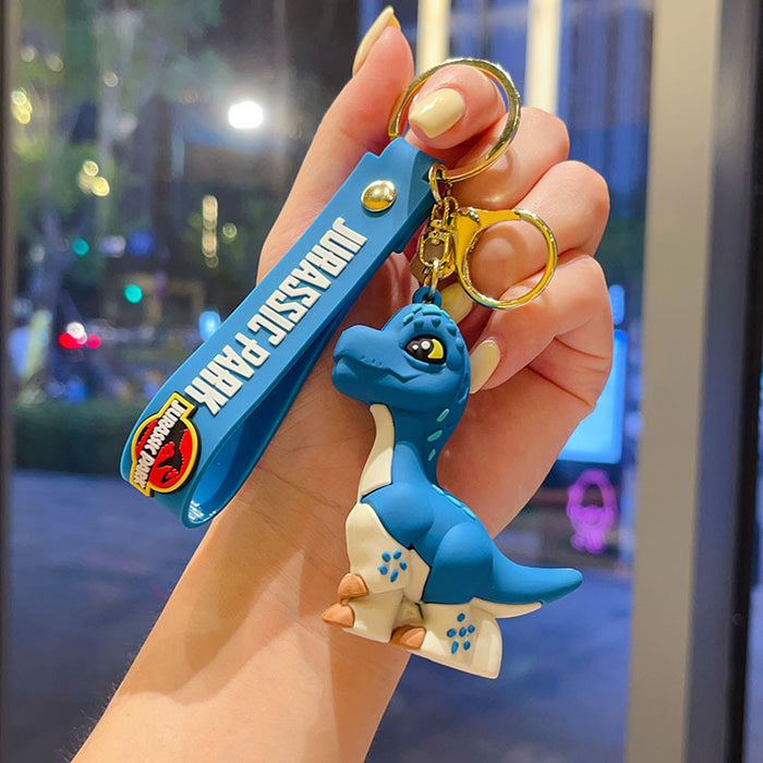 Wholesale Cartoon dinosaur keychain dinosaur cartoon doll car keychain small gift for men and women