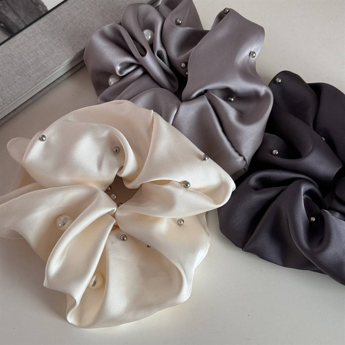 Wholesale pearl rivet pig large hair head rope women's sensitive ball head hair rope