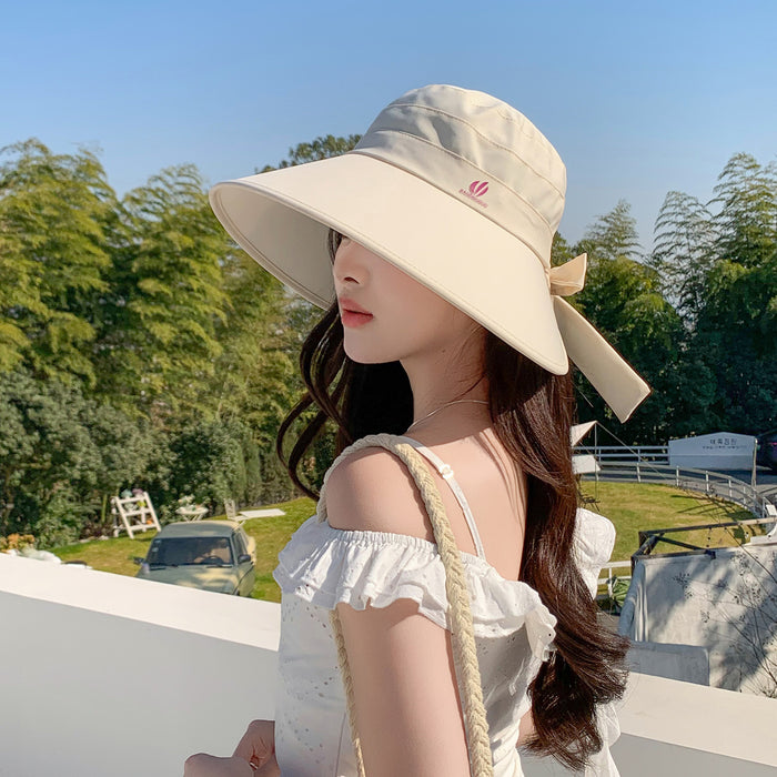 Wholesale Sunshade hat with UV protection, new style of sunshade hat with face covering and large brim sun hat