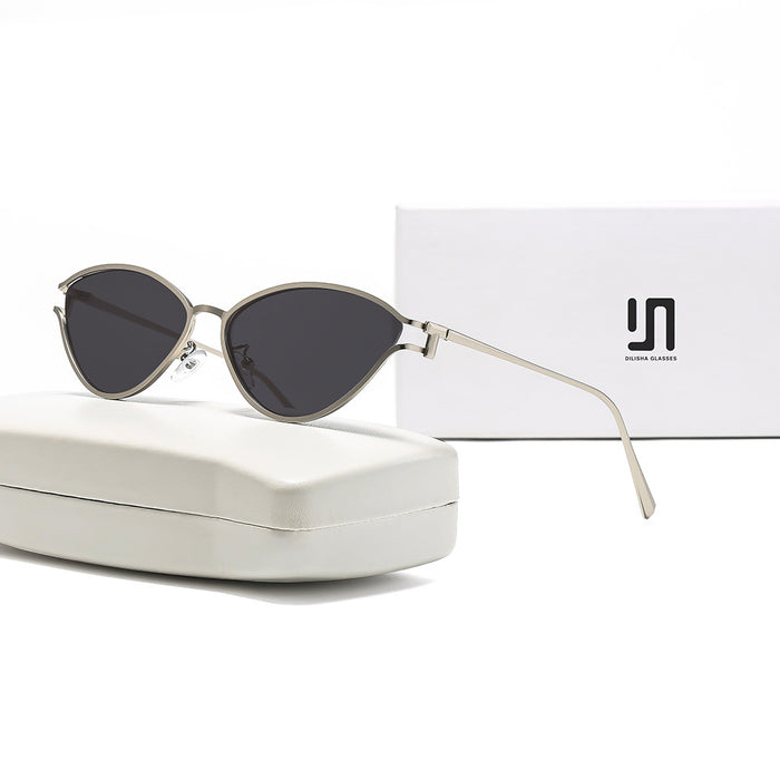 Wholesale Personalized sunglasses, metal trendy fashion glasses, small frame sunglasses, high-end feel