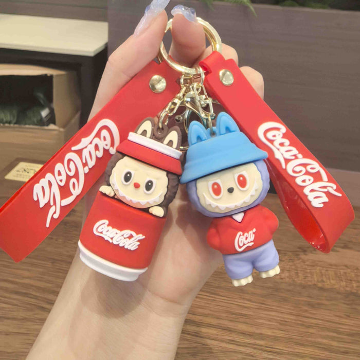 Wholesale Surfing Coke Little Lamb Keychain Little Lamb Doll Cute Schoolbag Pendant