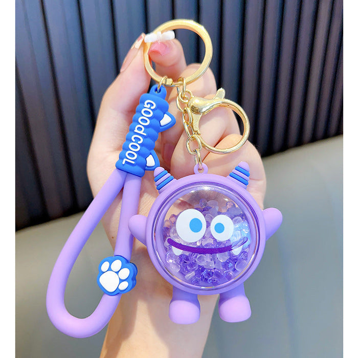Wholesale Cartoon Fragrance Bead Shake Little Monster Keychain JDC-KC-GSWA008