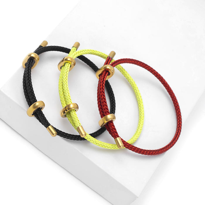 Wholesale 8-Shaped Buckle Wire Rope Bracelet
