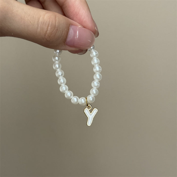 Wholesale Mini blind box pendant letter pearl necklace accessories doll clothes