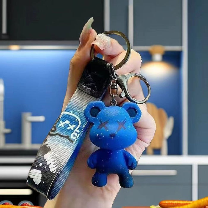 Wholesale Keychain Doll Pendant PVC Cute Cartoon Couple Bag Pendant Chain