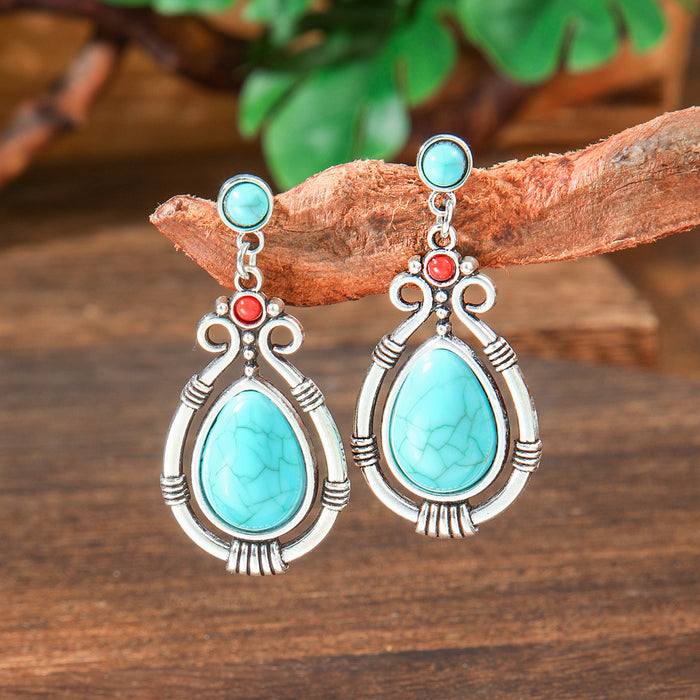 Wholesale Vintage Geometric Tassel Earrings Zinc Alloy Jewelry Accessory MOQ≥2
