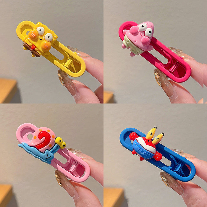 Wholesale Cartoon Resin Hairpin JDC-HC-QiY007