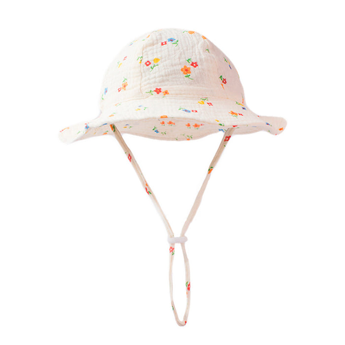 Wholesale Children's Cotton Bucket Hat Breathable Bucket Hat JDC-FH-ZB005