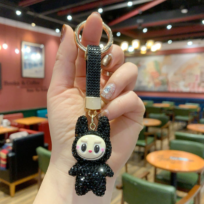 Wholesale Rhinestone-Embellished Rhinestone Keychain