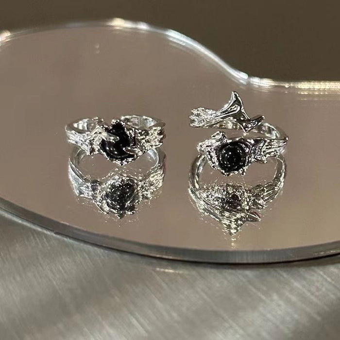 Wholesale New Thorn Ring Female Niche Design Couple Ring Sense Open Ring