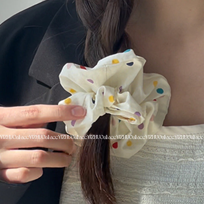 Wholesale Orange Rainbow Wave Point Hair Hoop Head Rope Tie Hair Rope Versatile Hair Hoop Hair Rope Hair Accessories Headwear