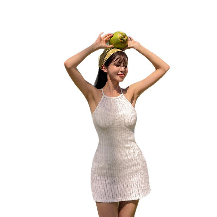 Wholesale New skirt style one-piece swimsuit for slim women, beach vacation and hot spring swimsuit