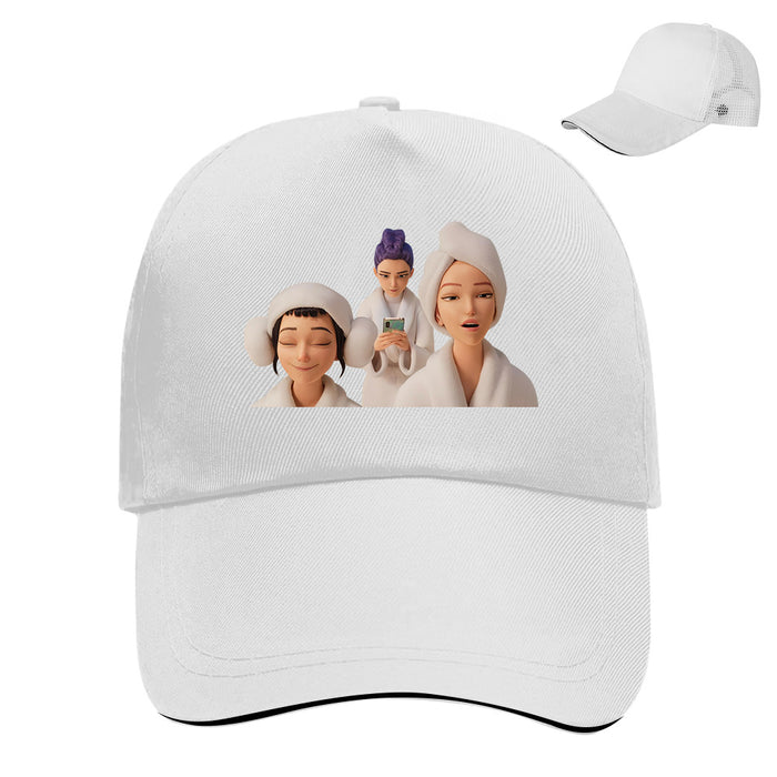 Wholesale KPOP Cute and Fun Velcro Adjustable Baseball Hat Breathable Mesh Duck Tongue Hat