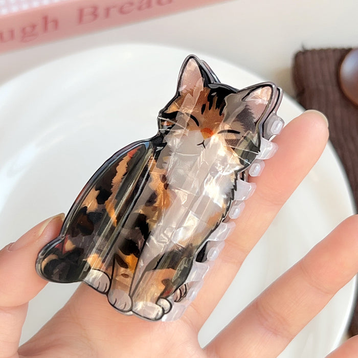 Wholesale Cartoon Cat PVC Medium Hair Gripper - Trendy Fashion Accessory