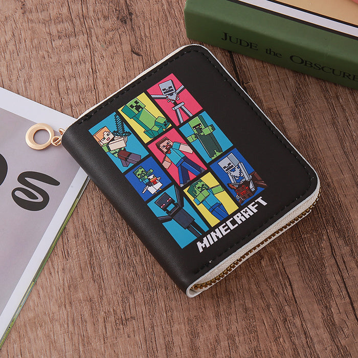 Wholesale Zipper Short PU Leather Cartoon Wallet