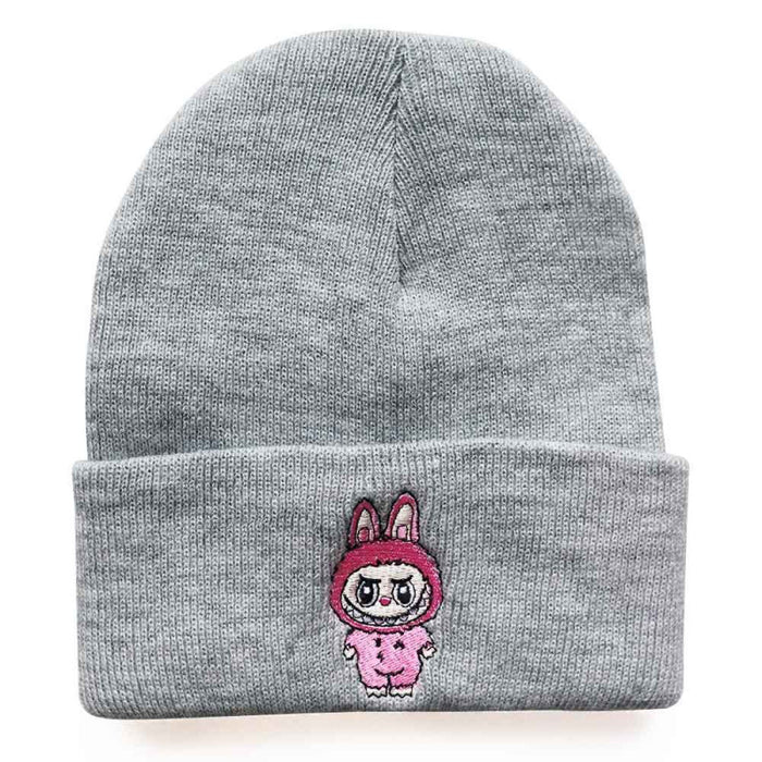 Wholesale Cartoon wool hat embroidered knit hat