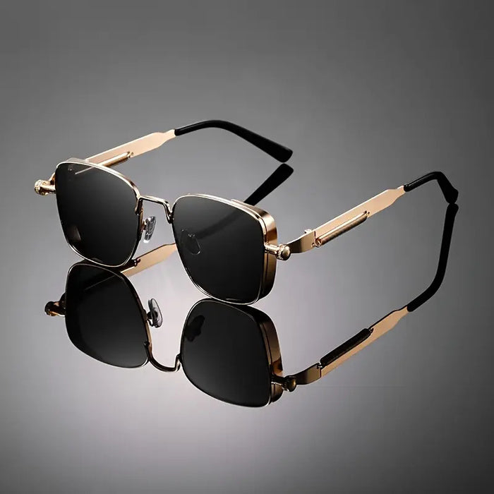 Wholesale New retro box metal sunglasses