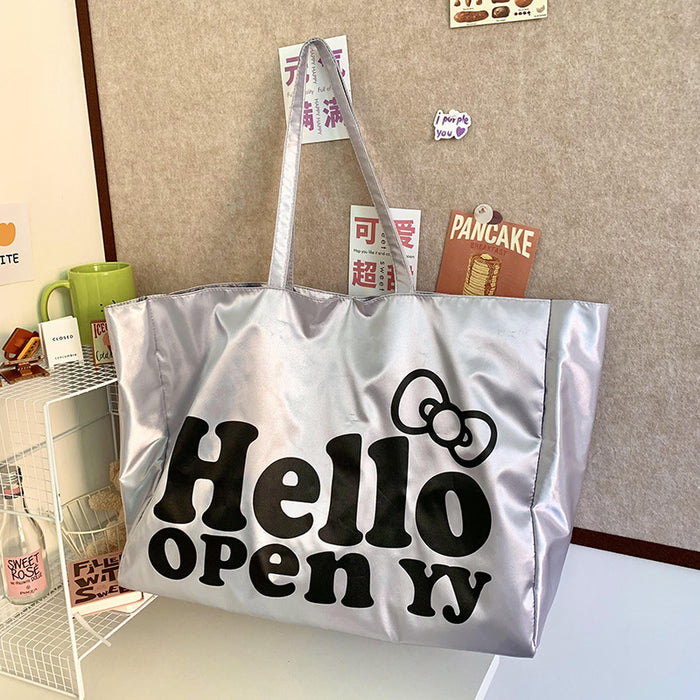 Wholesale Large Capacity Cat Tote Bag Shoulder Bag College Students' School Bag