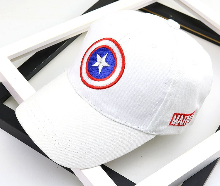 Wholesale Red Solid Color Kids Baseball Cap With Wide Brim Sunscreen Dome Top Trendy Gift