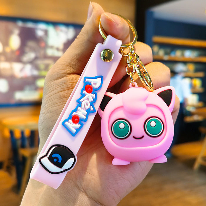 Wholesale Cartoon Silicone Doll Keychain JDC-KC-Tingm293