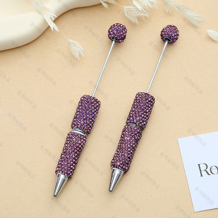 Wholesale Diamond Plastic Bead Pen JDC-PN-JinWD001