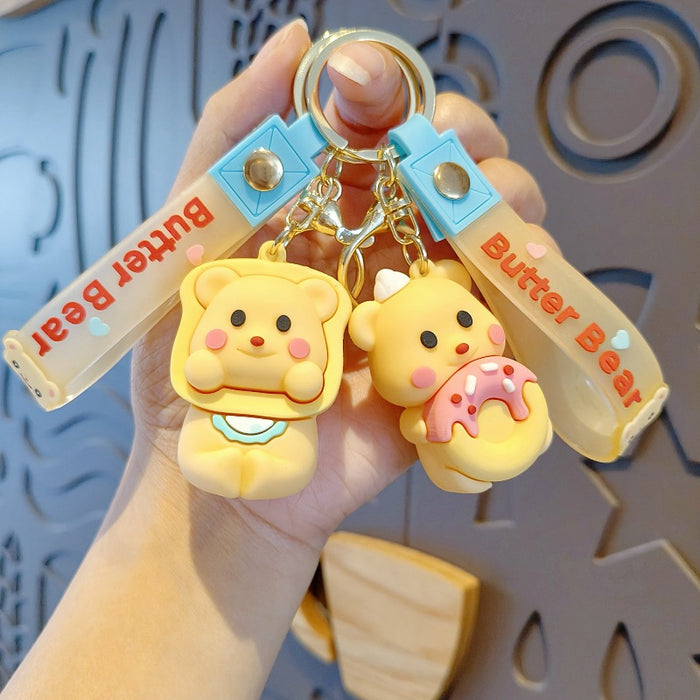 Wholesale Silicone Cartoon Doll Keychain JDC-KC-MingT202