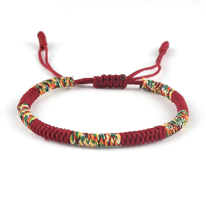 Wholesale New Product Bracelet Hand Woven Diamond Knot Bracelet Couple's Birthday Red Rope Bracelet Ethnic Style Jewelry JDC-BT-SX013