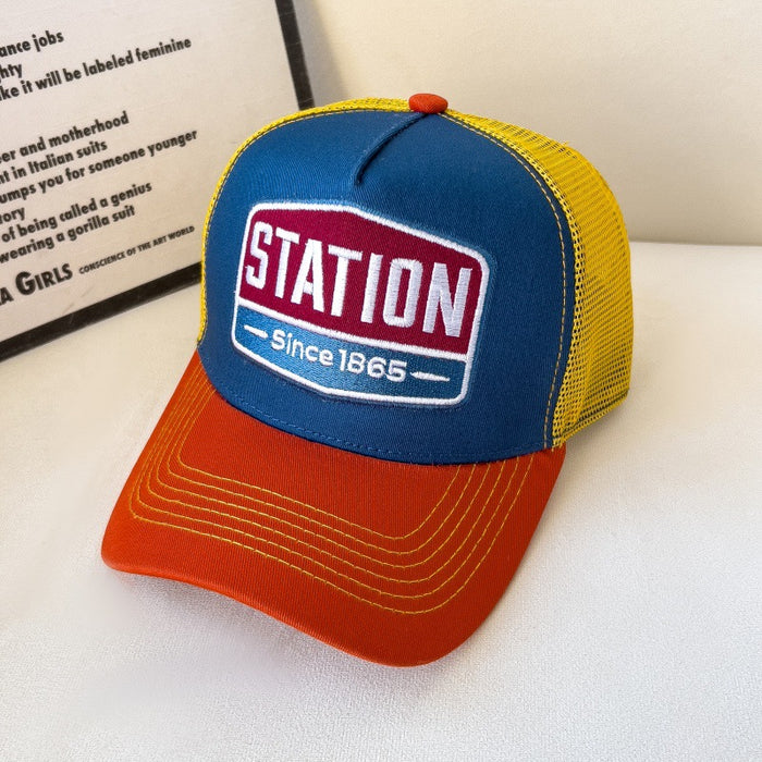 Wholesale Baseball Cap Hip-Hop Mesh Breathable Large Brim Peaked Cap for Adults