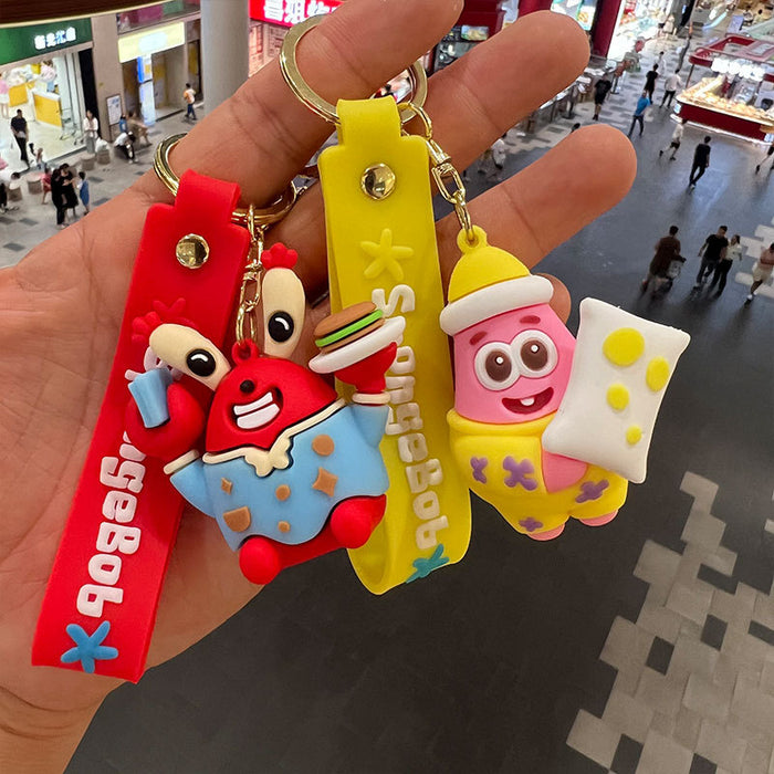 Wholesale SpongeBob SquarePants PVC Keychains JDC-KC-MiaoY070