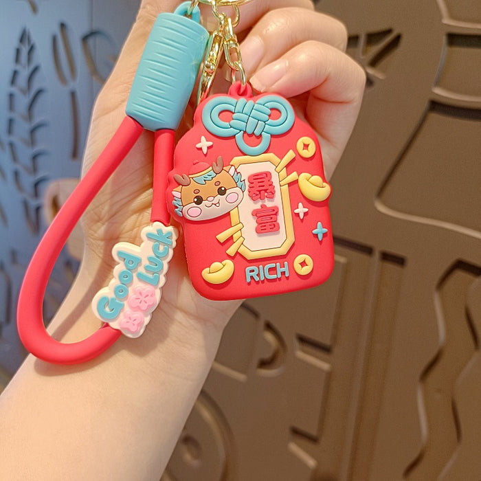 Wholesale Cute 3D Doll Silicone Keychain JDC-KC-MingT144