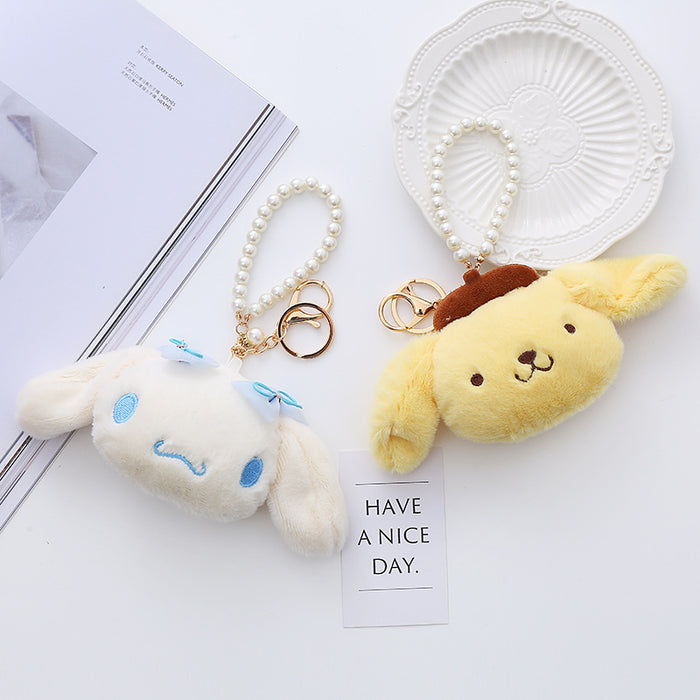 Wholesale Plush Doll Pendant Bag Keychain Pearl
