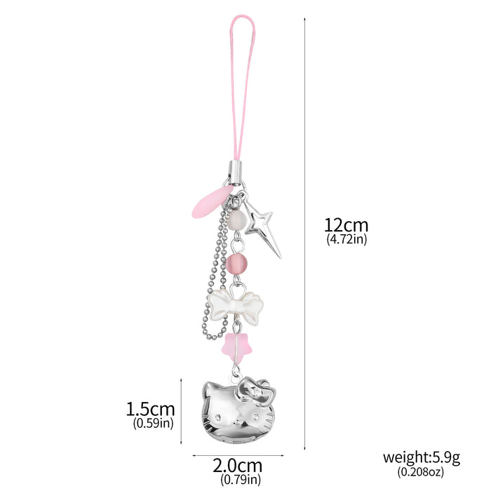 Wholesale cute cat Keychain  Bow Cartoon Cute Bag Pendant