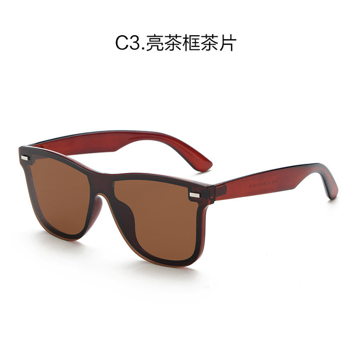 Wholesale Polarized lens integrated sunglasses for men, fashionable sunscreen sunglasses for men, high-end TR frame sunglasses for men