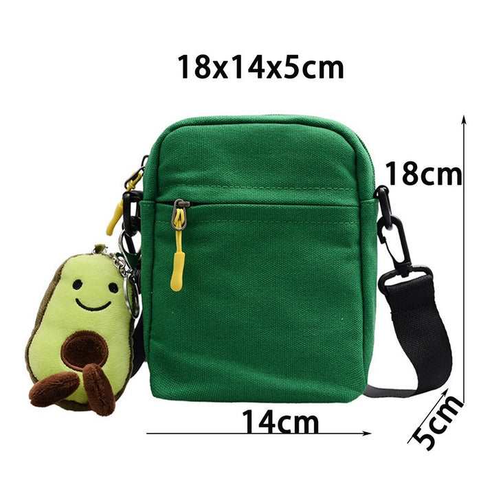 Wholesale Boys Girls Canvas Small Square Bags Popular Cute Ladies Crossbody Bags JDC-SD-Qiqiang002