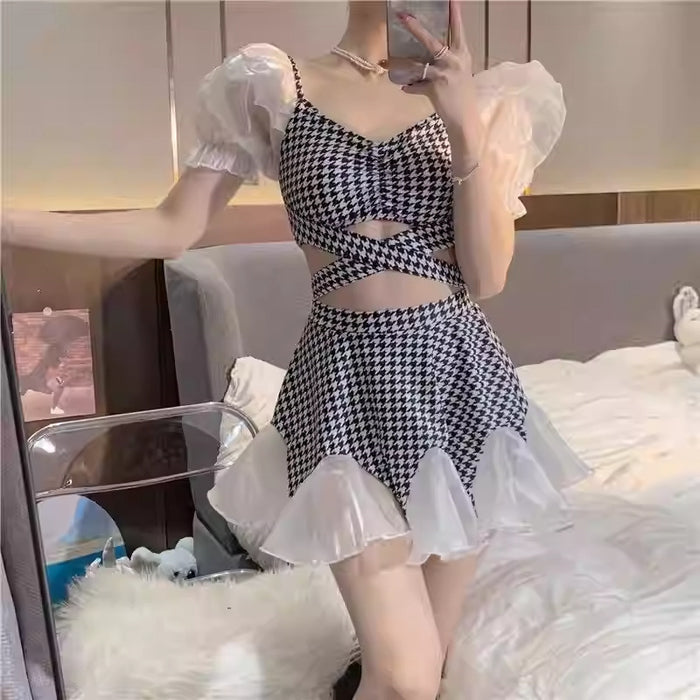 Wholesale Swimsuit split skirt style girl