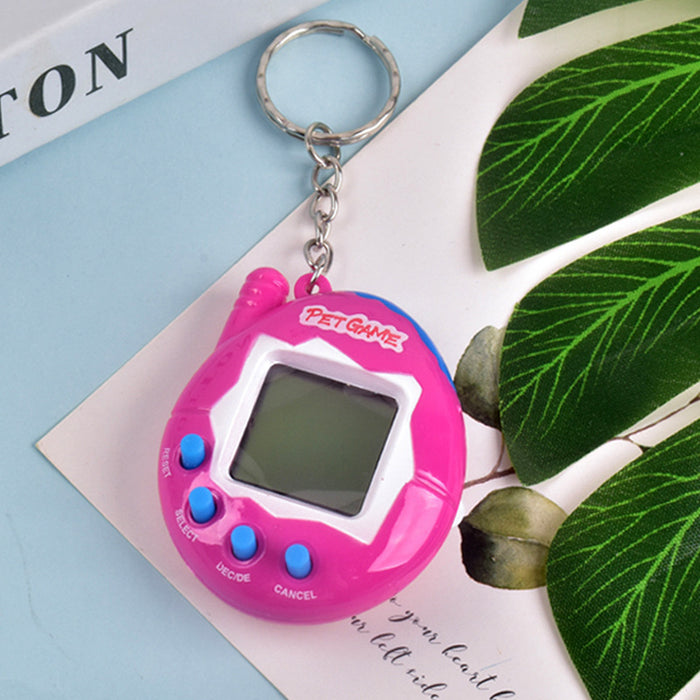 Wholesale Electronic Pet Machine Handheld Game Console Plastic Keychain JDC-KC-BJD003