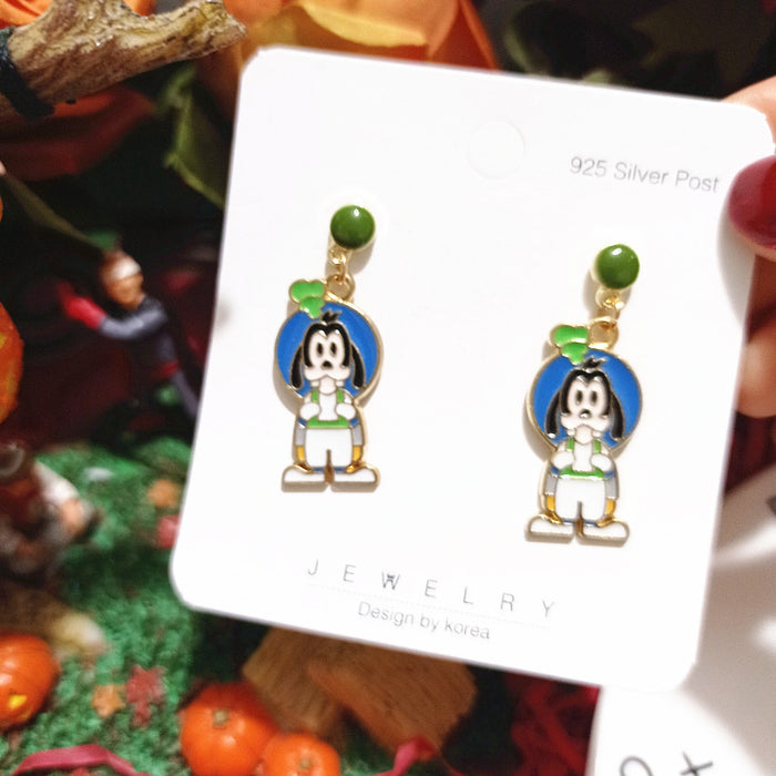 Wholesale Cute Cartoon Astronaut Alloy Earrings JDC-ES-Xingj029