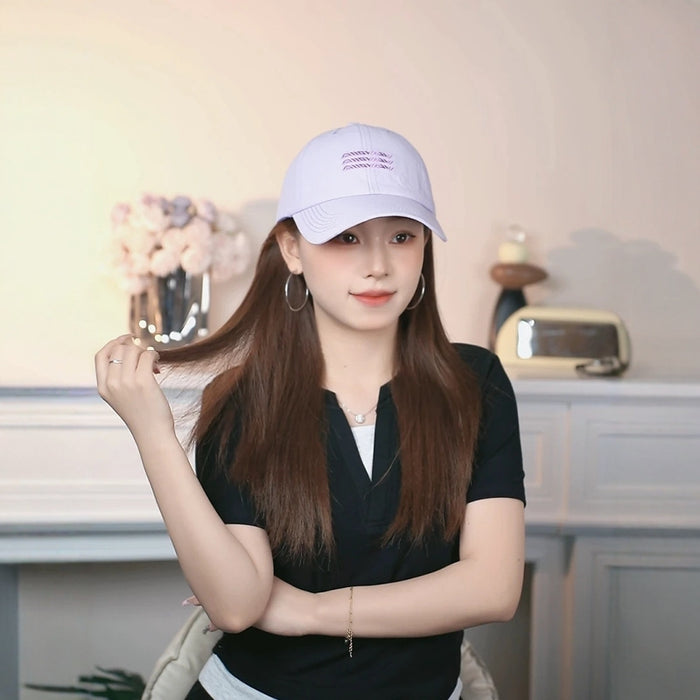 Wholesale Big head circumference quick drying baseball cap new style enlarged and widened letter embroidered duckbill cap men's trend