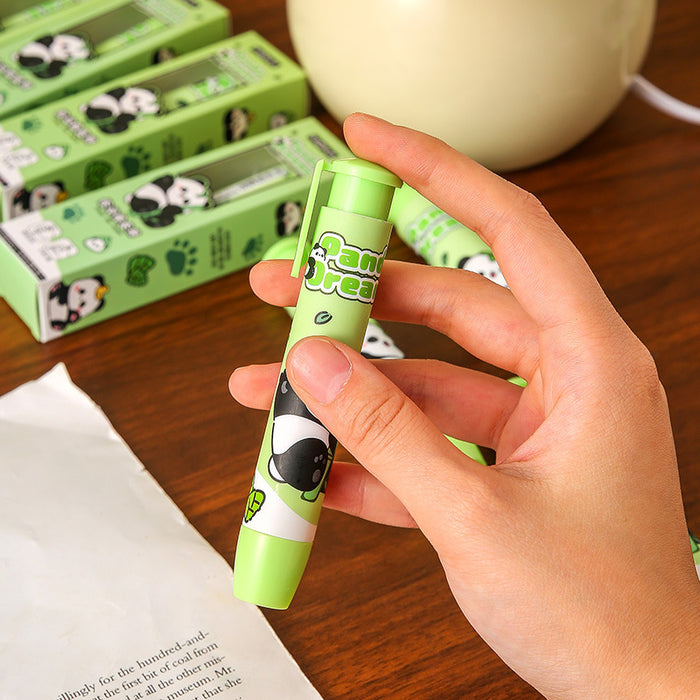 Wholesale Cartoon Panda Push Eraser Rubber Eraser Kids Gift Office School Supply MOQ≥2