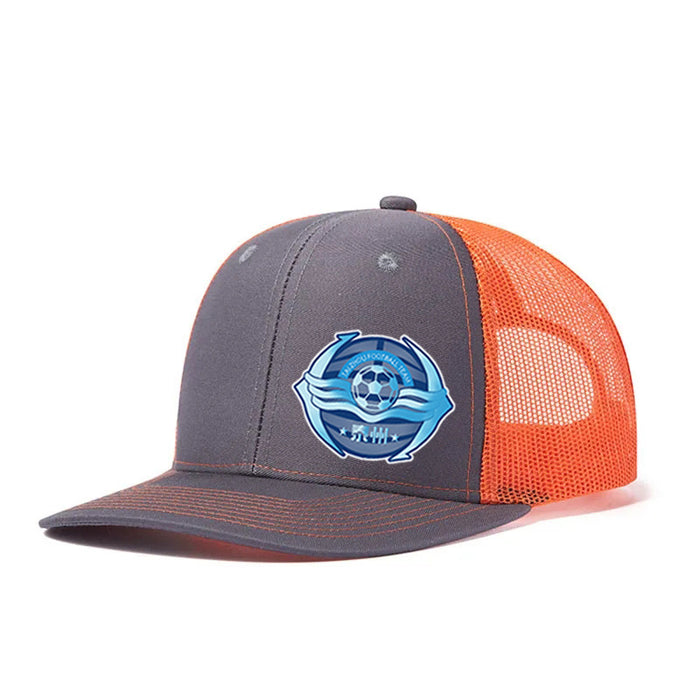 Wholesale football logo hat adult sports leisure mesh hat summer sun protection breathable