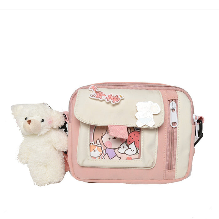 Wholesale Canvas bag, crossbody bag, artistic versatile, cute shoulder bag