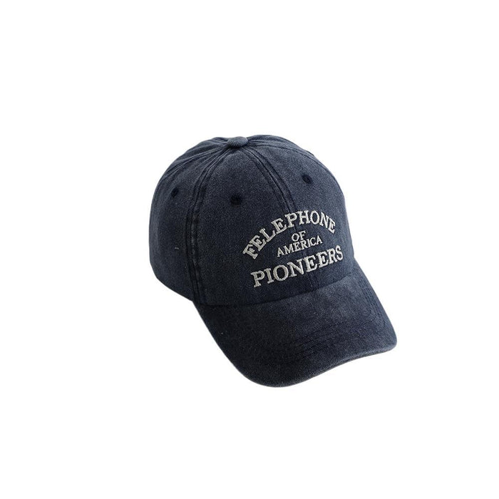 Wholesale American Retro Letter Kids Baseball Cap Navy Blue Sun Hat Fashion Accessory Cute Gift For Boys Girls Boutique Resale
