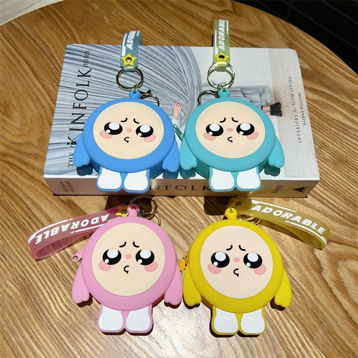 Wholesale Cute cartoon soft rubber keychains in various colors