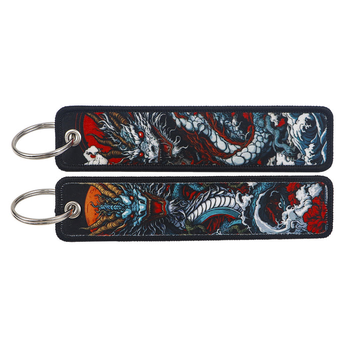 Wholesale Japanese Wave Weaving Marks Keychain Fabric Keychain Accessories