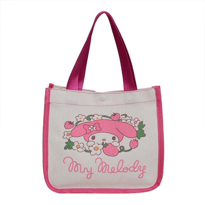 Wholesale New Manga Style Fashionable Large Capacity Premium Tote Bag Versatile Handheld Single Shoulder Canvas Bag