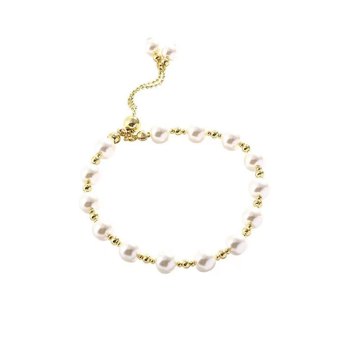 Wholesale Small niche, simple, fashionable, light luxury bracelet with versatile temperament, pearl bracelet, wristband