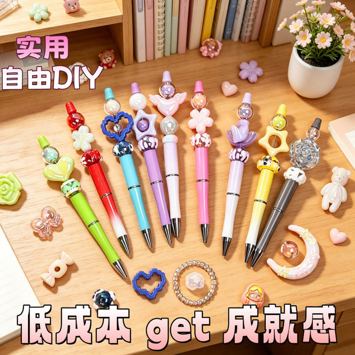 Wholesale Cute Cartoon DIY Pen Plastic Ballpoint for Students Graduation Gift