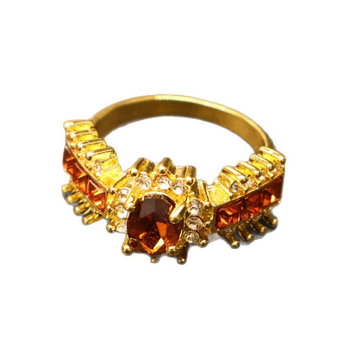 Wholesale Alloy inlaid zircon ring, niche accessory, personalized ring