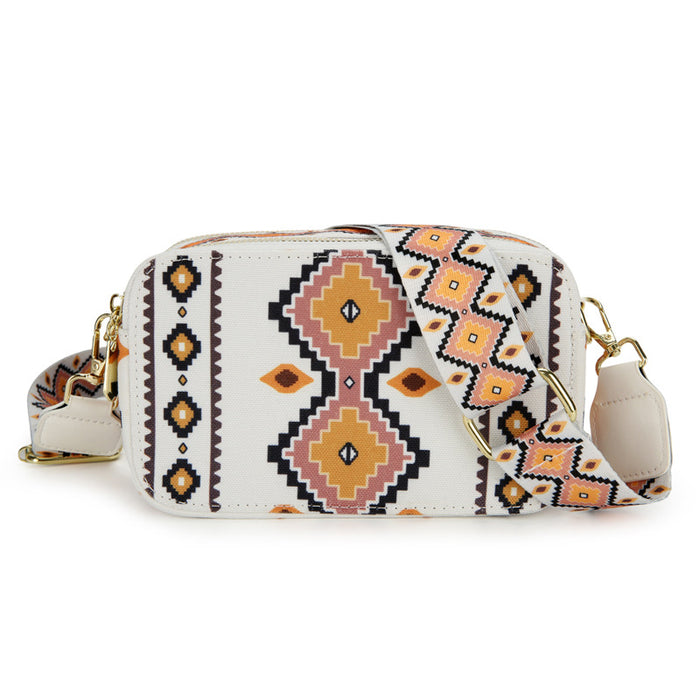 Wholesale Cotton and Linen Printed Bohemian Shoulder and Crossbody Bag JDC-SD-longl003