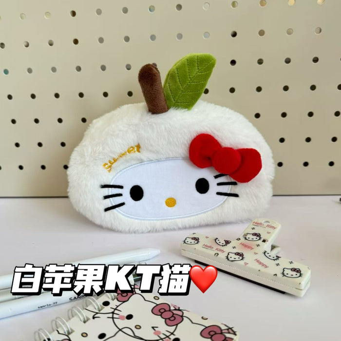 Wholesale Plush Shape Pencil Case Cute Cartoon Stationery Storage Bag Fashion Accessory Gift